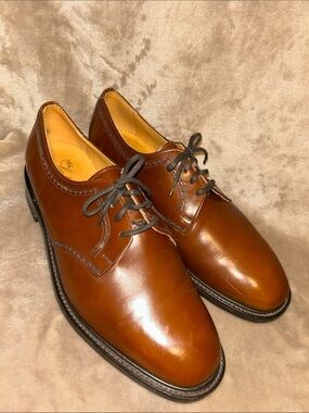 Loake Bisley Men's Classic Brown Leather Loafer Derby Oxford Dress Shoes 8.5